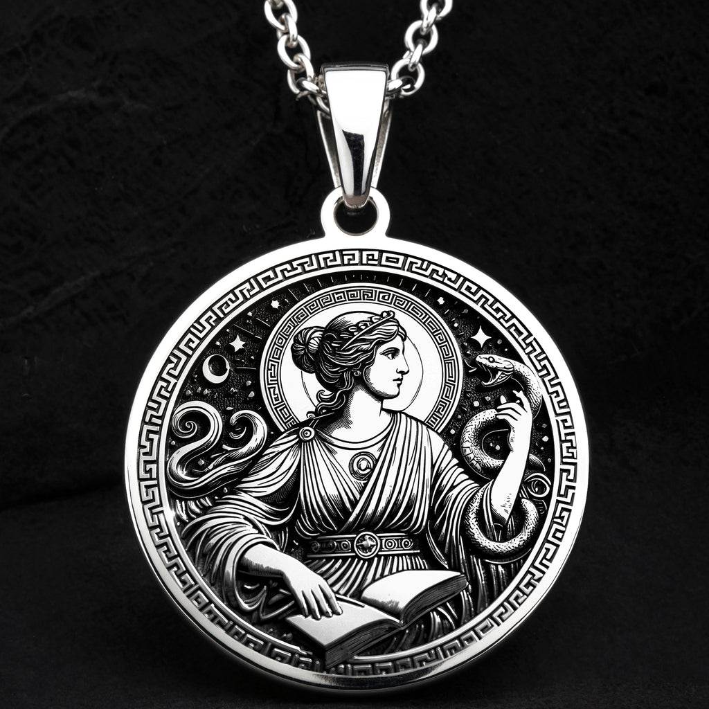 Metis Goddess Wisdom Pendant - 925 Sterling Silver