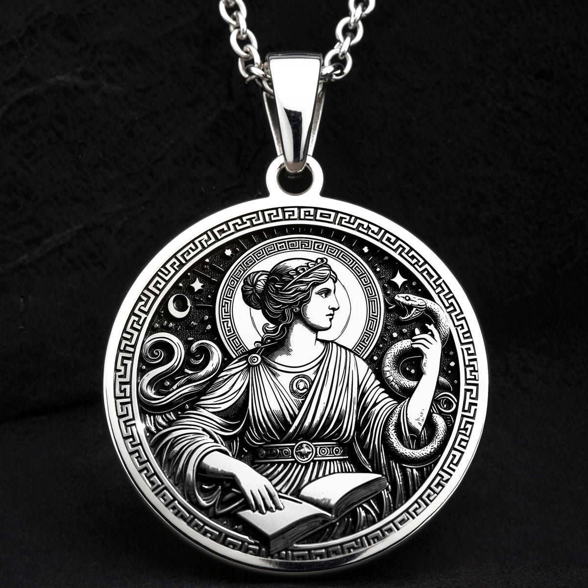 Metis Goddess Wisdom Pendant - 925 Sterling Silver