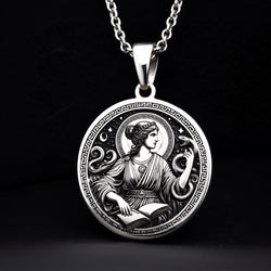 Metis Goddess Wisdom Pendant - 925 Sterling Silver