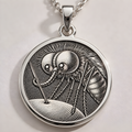 Mosquito Insect Amulet Pendant - 925 Sterling Silver