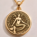 Mermaid Necklace: 14K Gold with sea siren ocean goddess talisman amulet collectible - View 48
