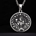 Osiris God Medallion Pendant - 925 Sterling Silver