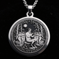 Pan God of the Wild Pendant Necklace - 925 Sterling Silver