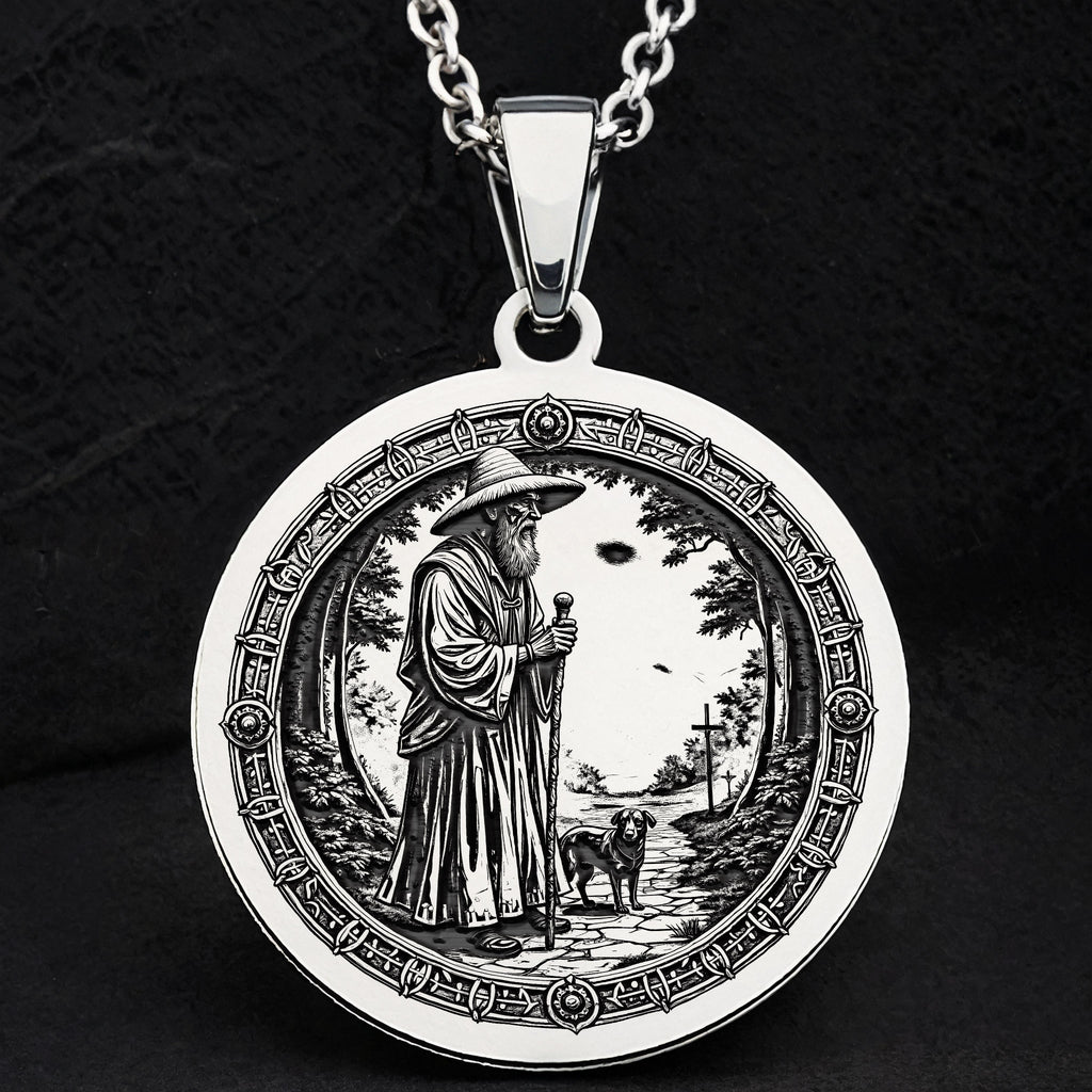 Papa Legba Crossroads Loa Pendant - 925 Sterling Silver