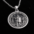 Pawn Chess Coin Strategy Charm - 925 Sterling Silver