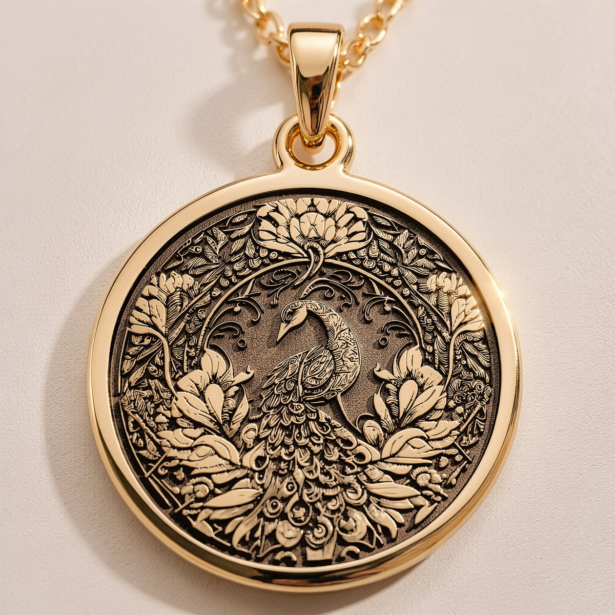 Peacock Gold Necklace, Peacock Pendant Jewelry, Bohemian Statement Necklace, Indian Peacock Jewelry, Gold Animal Pendant, Exotic Peacock Necklace, Gold Boho Necklace, Artistic Gold Jewelry, Elegant Peacock Charm