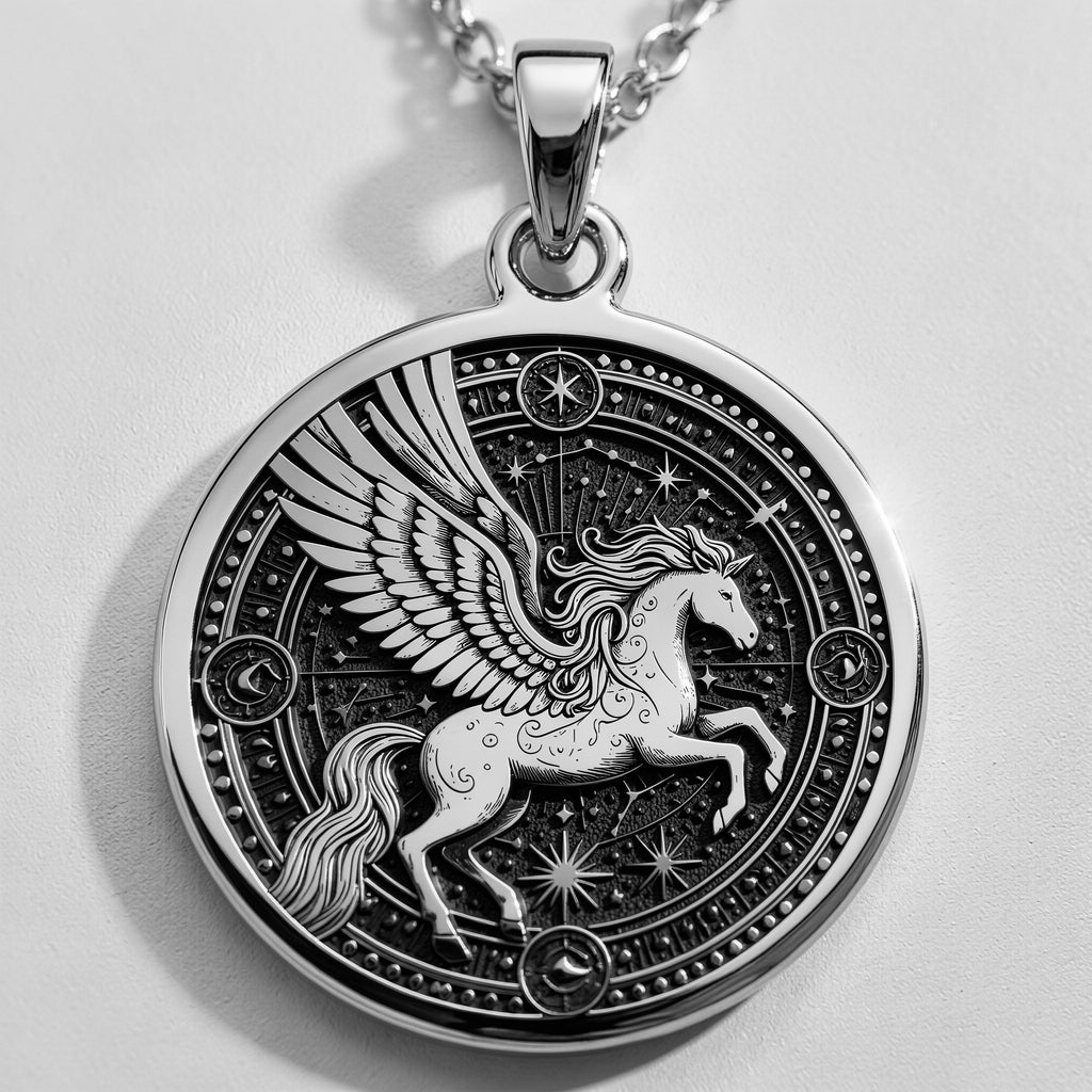 Pegasus Necklace - 925 Sterling Silver