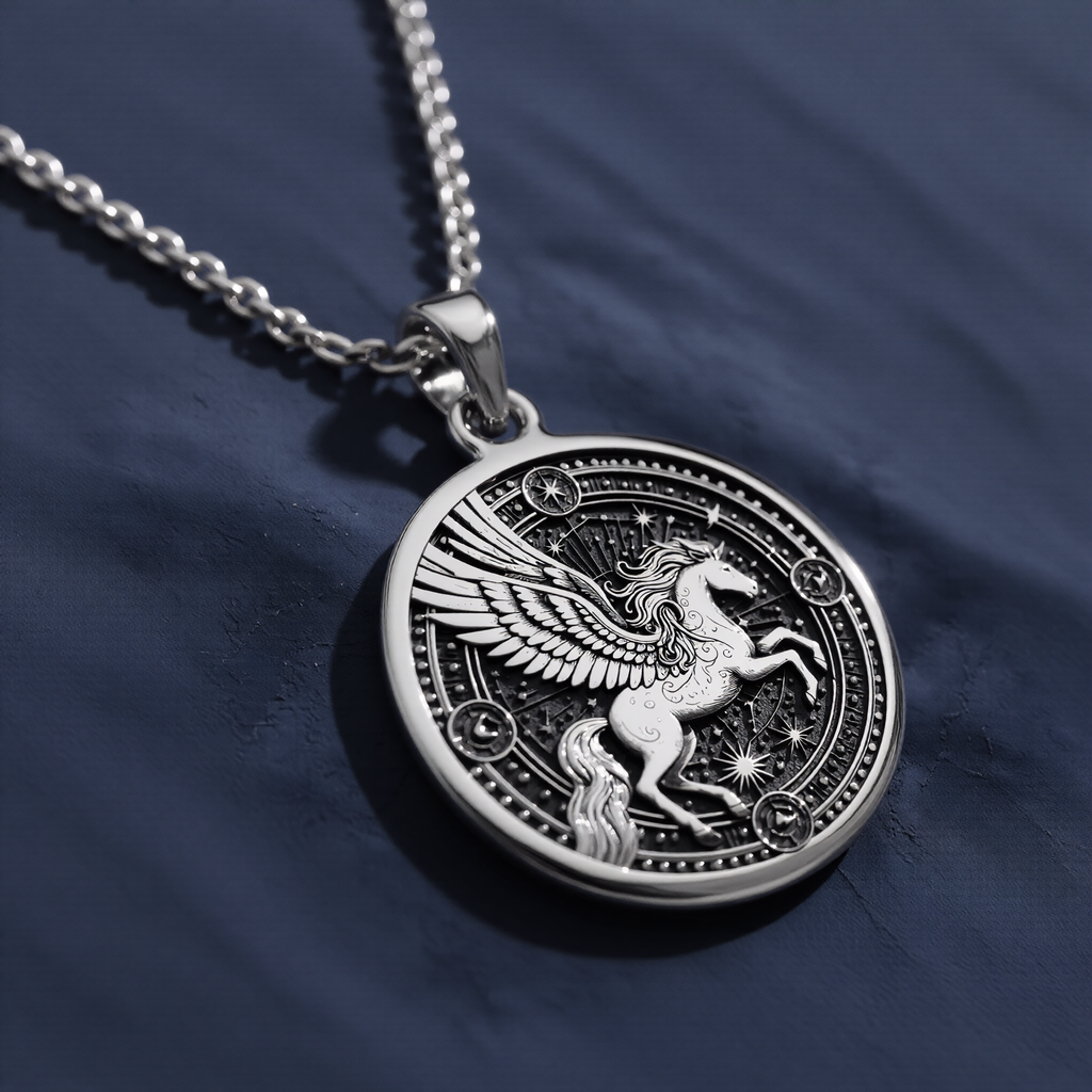 Pegasus Necklace - 925 Sterling Silver