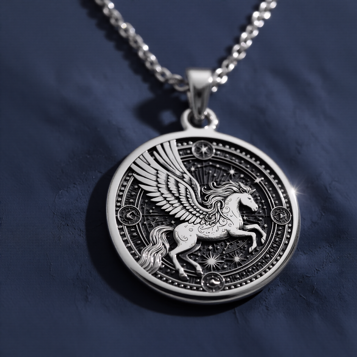 Pegasus Necklace - 925 Sterling Silver