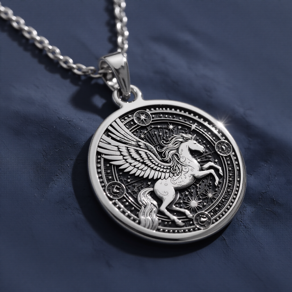 Pegasus Necklace - 925 Sterling Silver