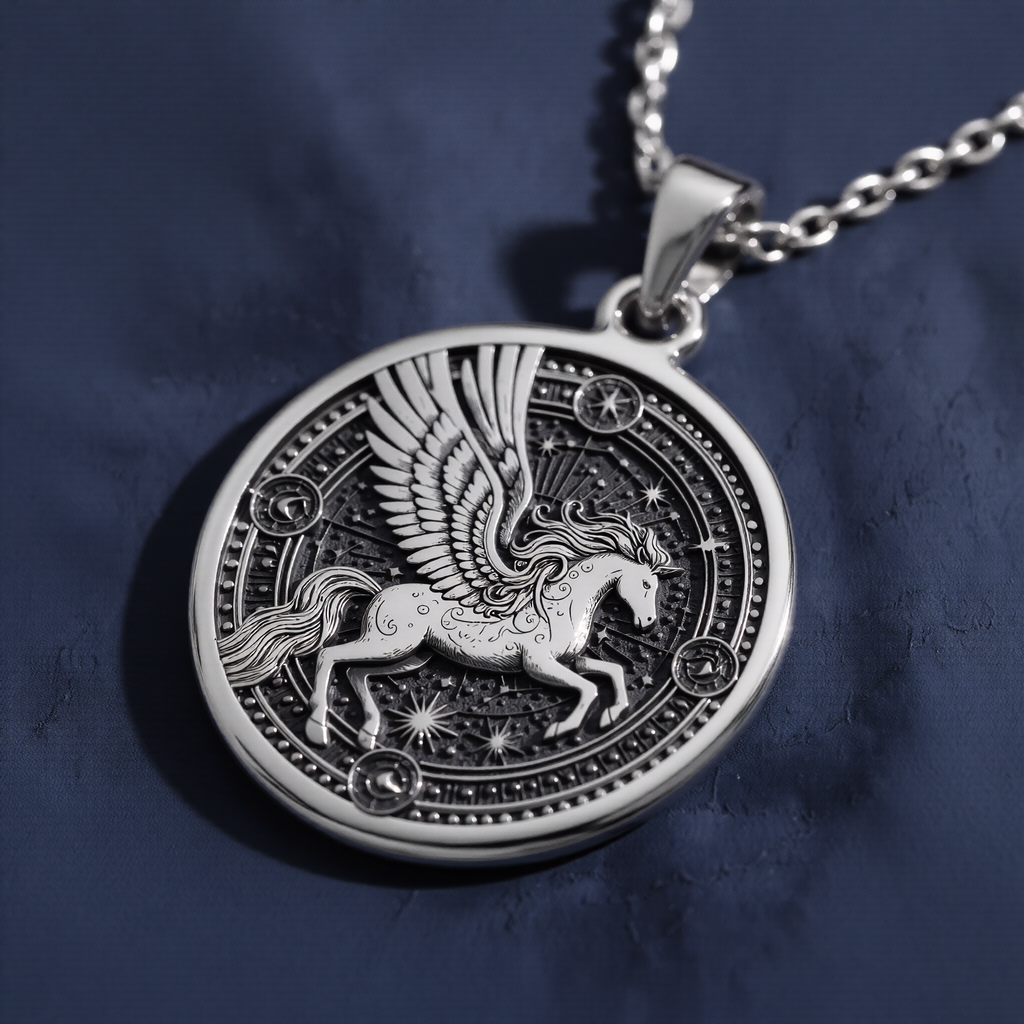 Pegasus Necklace - 925 Sterling Silver