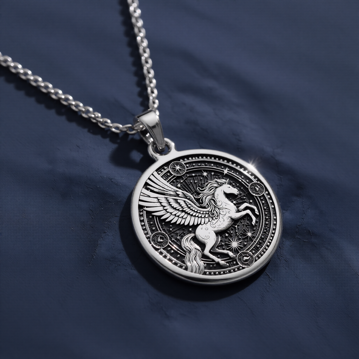 Pegasus Necklace - 925 Sterling Silver