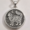 Penelope Medallion Pendant - 925 Sterling Silver