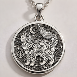Penelope Medallion Pendant - 925 Sterling Silver