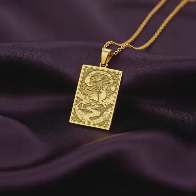 Portuguese Water Dog Necklace | 14K Solid Gold - Spirit Animal Pet Memorial Jewelry