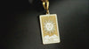 14K Solid Gold The Magician Tarot Charm Necklace, Silver The Magician Tarot Charm Pendant, Dainty Rose Gold Tarot Card Charm Gift
