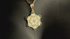 14K Solid Gold Metatron's Cube Pendant Necklace, Personalized Sacred Geometry Protection Talisman, Protective Amulet Silver Pendant Gift