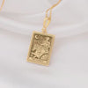 14K Gold The Chariot Tarot Card Necklace, The Chariot Card Major Arcana, Spiritual Jewelry, Unique Gift for Tarot Lovers, Boho Chic Tarot