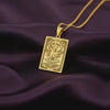 Shar Pei Tarot Pendant: Handcrafted Guardian Dog Medallion, 14K Gold & Silver Charm