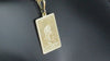 14K Solid Gold Vanitas Memento Mori Necklace, Memento Mori Vivere Gold Medallion,Silver Memento Mori Vivere Rose Gold Charm Locked Pendant