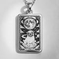 A striking 925 sterling silver Pug charm. The art shows the celestial Pug, a meaningful piece of jewelry for a pet owner.