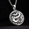 Serpent Totem Snake Pendant - 925 Sterling Silver