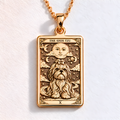 A polished 14K solid gold Shih-Tzu medallion. This fine pet jewelry represents the breed's "little lion" heart, making it a perfect Shih-Tzu lover gift.