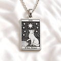 Star Tarot Card Necklace - 925 Sterling Silver