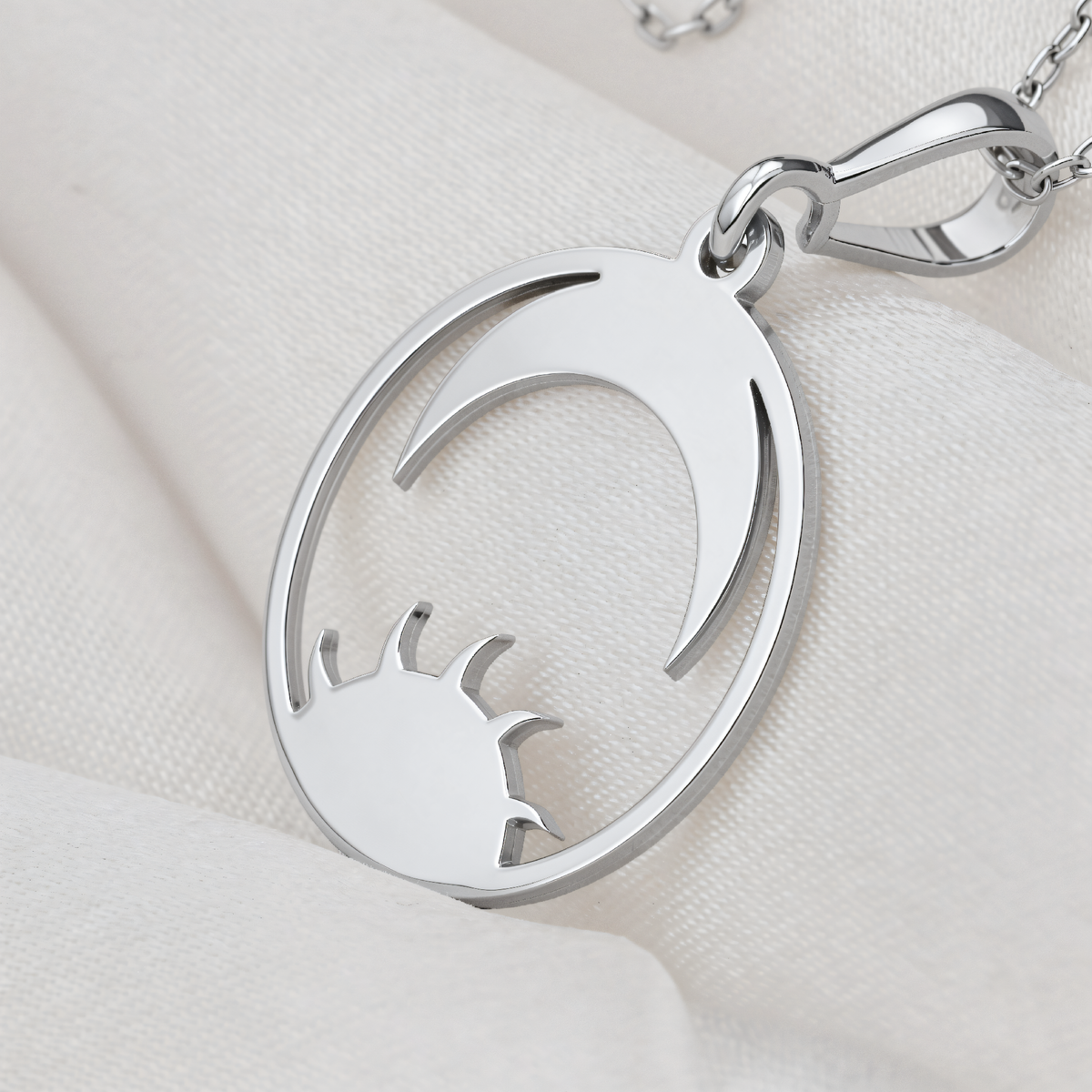 Sun Moon Celestial Necklace - 925 Sterling Silver