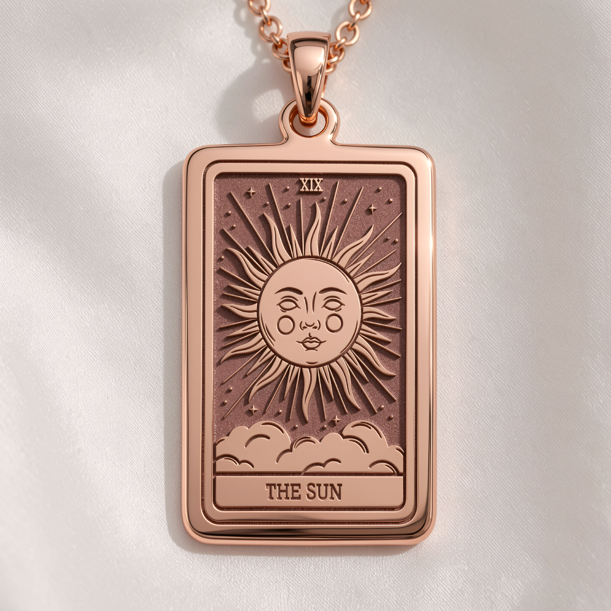 Sun Tarot Necklace - 14K Rose Gold Plated
