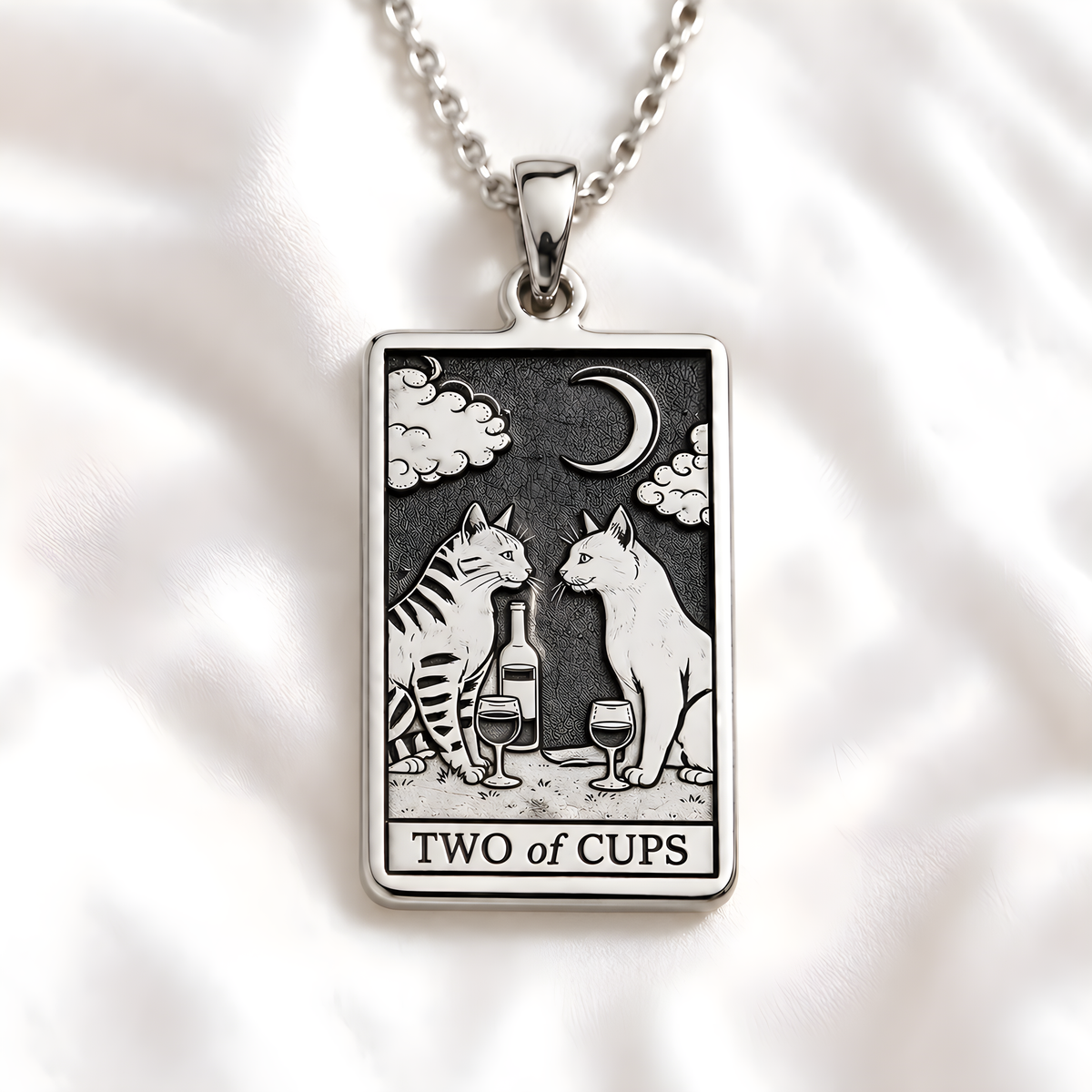 Two of Cups Love Vows Necklace - 925 Sterling Silver