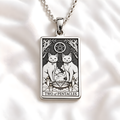 Two of Pentacles Tarot Pendant - 925 Sterling Silver