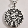UFO Alien Space Necklace - 925 Sterling Silver