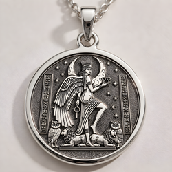 Underworld Queen Ereshkigal Pendant - 925 Sterling Silver