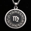 Virgo Zodiac Astrological Sign Pendant - 925 Sterling Silver