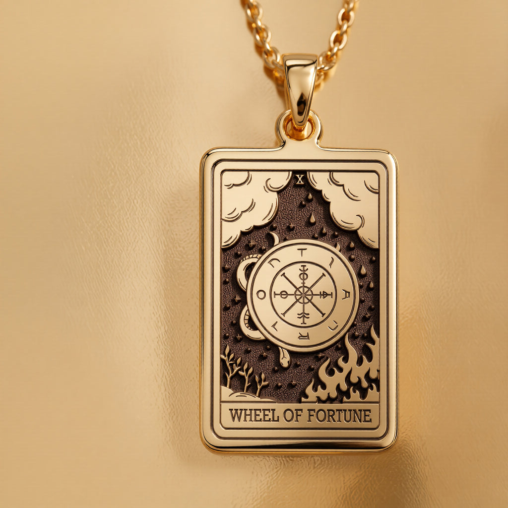 Wheel of Fortune Pendant: 14K Gold with wheel fortune fortune sphinx amulet talisman - View 158